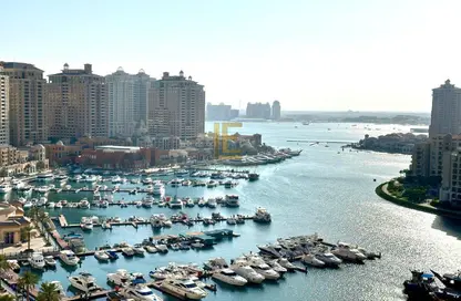 Apartment - 1 Bedroom - 2 Bathrooms for rent in West Porto Drive - Porto Arabia - The Pearl Island - Doha