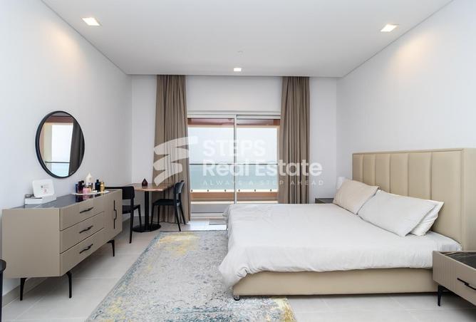 Apartment - Studio - 1 Bathroom for rent in Viva West - Viva Bahriyah - The Pearl Island - Doha