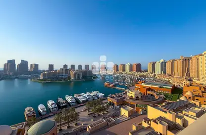 Apartment - 3 Bedrooms - 3 Bathrooms for rent in Burj Eleganté - Porto Arabia - The Pearl Island - Doha