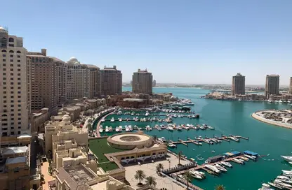 شقة - غرفة نوم - 2 حمامات للايجار في طريق بورتو الشرقي - بورتو أرابيا - جزيرة اللؤلؤة - الدوحة