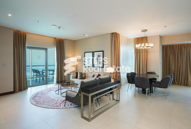 Apartment - 2 Bedrooms - 3 Bathrooms for rent in Chateau - Qanat Quartier - The Pearl Island - Doha