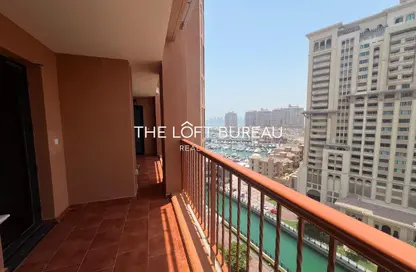 Apartment - 2 Bedrooms - 2 Bathrooms for rent in East Porto Drive - Porto Arabia - The Pearl Island - Doha