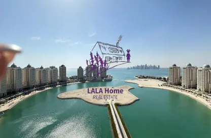 Duplex - 3 Bedrooms - 5 Bathrooms for rent in Viva West - Viva Bahriyah - The Pearl Island - Doha
