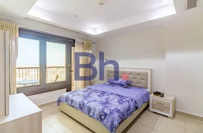 Apartment - 1 Bedroom - 2 Bathrooms for rent in West Porto Drive - Porto Arabia - The Pearl Island - Doha