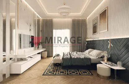 Room / Bedroom image for: Apartment - 1 Bedroom - 2 Bathrooms for sale in Marina Tower 07 - Marina District - Lusail, Image 1
