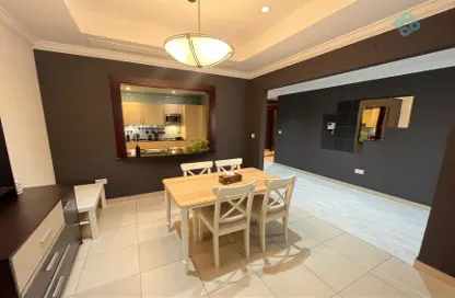 Dining Room image for: Apartment - 1 Bedroom - 2 Bathrooms for rent in East Porto Drive - Porto Arabia - The Pearl Island - Doha, Image 1