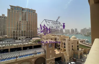 Apartment - 1 Bedroom - 2 Bathrooms for rent in West Porto Drive - Porto Arabia - The Pearl Island - Doha