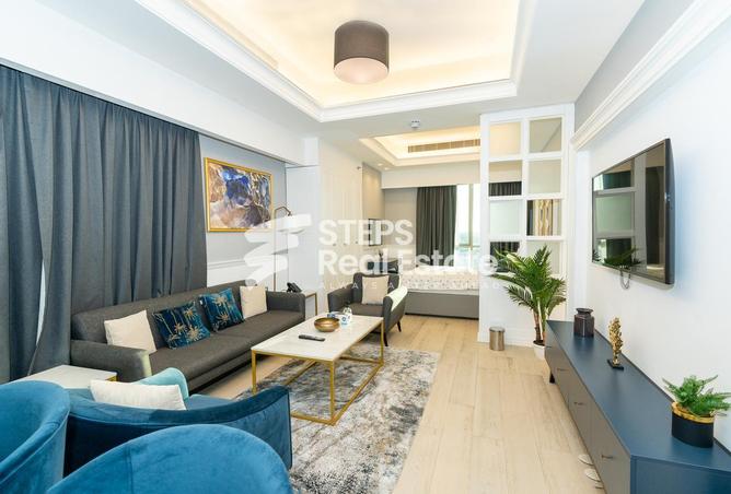 Apartment - Studio - 1 Bathroom for rent in Bin Al Sheikh Towers - Al Mirqab Al Jadeed - Doha