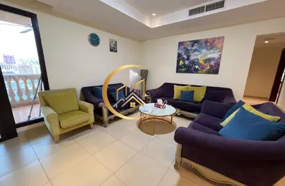 Apartment - 2 Bedrooms - 3 Bathrooms for rent in Tower 10 - Porto Arabia - The Pearl Island - Doha