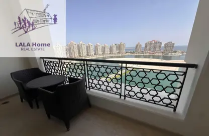 Apartment - 3 Bedrooms - 4 Bathrooms for rent in Viva East - Viva Bahriyah - The Pearl Island - Doha