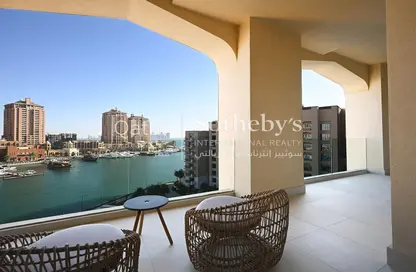 Terrace image for: Penthouse - 3 Bedrooms - 4 Bathrooms for sale in The Pearl Island - Doha, Image 1
