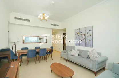 Apartment - 2 Bedrooms - 1 Bathroom for rent in Burj Al Marina - Marina District - Lusail