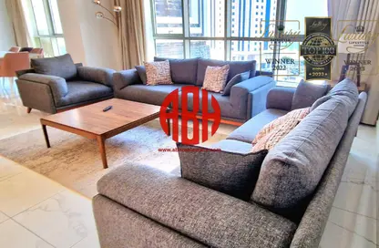 شقة - 2 غرف نوم - 3 حمامات للايجار في شارع الدبلوماسي - الخليج الغربي - الدوحة