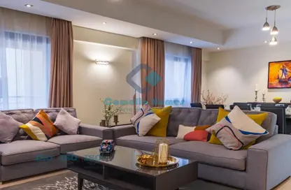 Living Room image for: Apartment - 2 Bedrooms - 2 Bathrooms for rent in Anas Street - Fereej Bin Mahmoud North - Fereej Bin Mahmoud - Doha, Image 1