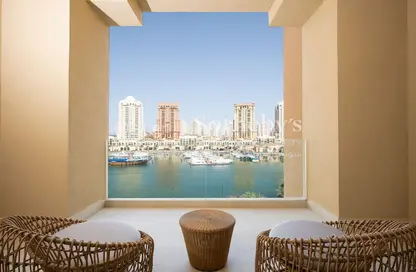 Terrace image for: Apartment - 1 Bedroom - 2 Bathrooms for rent in The St. Regis Marsa Arabia Island - Marsa Arabia - The Pearl Island - Doha, Image 1