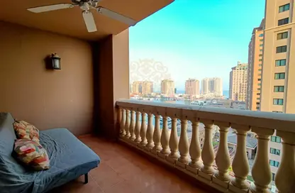 Apartment - 1 Bedroom - 2 Bathrooms for rent in East Porto Drive - Porto Arabia - The Pearl Island - Doha