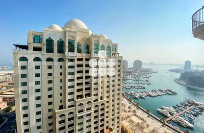Apartment - 2 Bedrooms - 3 Bathrooms for rent in Tower 19 - Porto Arabia - The Pearl Island - Doha