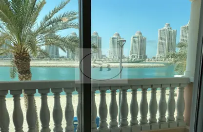 Balcony image for: Apartment - 1 Bedroom - 2 Bathrooms for rent in Tower 23 - Viva Bahriyah - The Pearl Island - Doha, Image 1