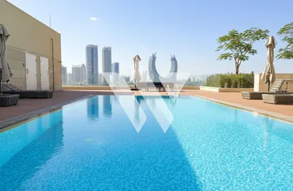 شقة - 2 غرف نوم - 4 حمامات للايجار في كريستال ريزيدنس - جزيرة جيوان - جزيرة اللؤلؤة - الدوحة