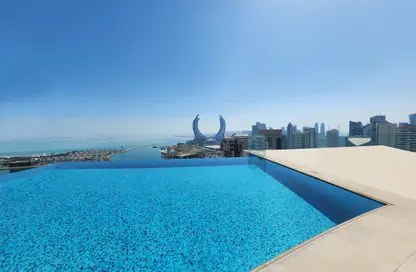 شقة - 2 غرف نوم - 4 حمامات للايجار في لوسيل ريسيدينس - منطقة المارينا - الوسيل