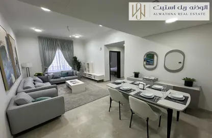 Living / Dining Room image for: Apartment - 2 Bedrooms - 3 Bathrooms for rent in Al Waab - Doha, Image 1