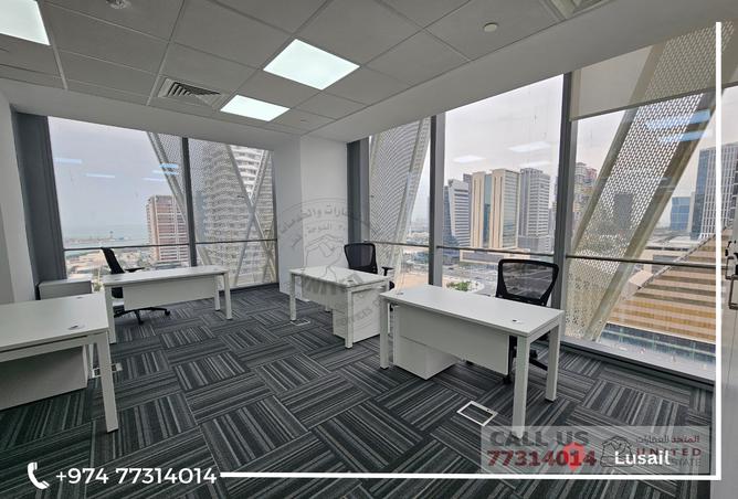 Office Space - Studio - 2 Bathrooms for rent in Lusail City - Lusail