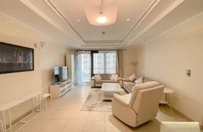 Apartment - 1 Bedroom - 2 Bathrooms for rent in Tower 19 - Porto Arabia - The Pearl Island - Doha