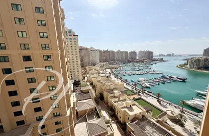 شقة - غرفة نوم - 2 حمامات للايجار في برج 18 - بورتو أرابيا - جزيرة اللؤلؤة - الدوحة