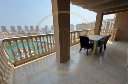 شقة - 3 غرف نوم - 4 حمامات للايجار في طريق بورتو الشرقي - بورتو أرابيا - جزيرة اللؤلؤة - الدوحة