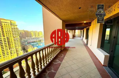 Apartment - 4 Bedrooms - 5 Bathrooms for rent in Danat Qatar - Porto Arabia - The Pearl Island - Doha