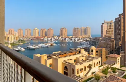 Apartment - 2 Bedrooms - 3 Bathrooms for sale in West Porto Drive - Porto Arabia - The Pearl Island - Doha