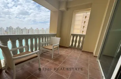 Apartment - Studio - 1 Bathroom for rent in Viva West - Viva Bahriyah - The Pearl Island - Doha