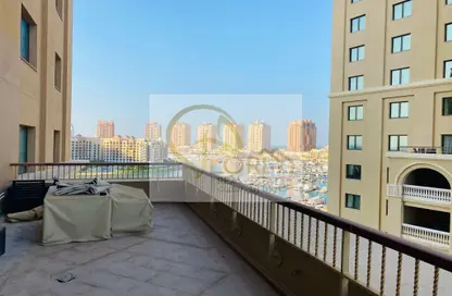 Balcony image for: Apartment - 1 Bedroom - 2 Bathrooms for rent in West Porto Drive - Porto Arabia - The Pearl Island - Doha, Image 1