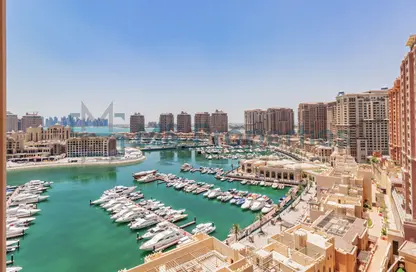 Apartment - 1 Bedroom - 2 Bathrooms for rent in West Porto Drive - Porto Arabia - The Pearl Island - Doha