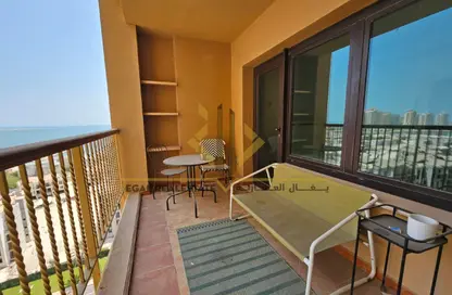 شقة - غرفة نوم - 2 حمامات للايجار في طريق بورتو الغربي - بورتو أرابيا - جزيرة اللؤلؤة - الدوحة