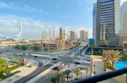 شقة - غرفة نوم - 2 حمامات للايجار في منطقة المارينا - الوسيل