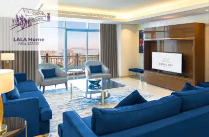Penthouse - 3 Bedrooms - 4 Bathrooms for rent in Abraj Bay - Abraj Quartiers - The Pearl Island - Doha