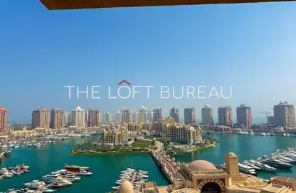 Apartment - 3 Bedrooms - 4 Bathrooms for rent in Tower 7 (Ferrari Tower) - Porto Arabia - The Pearl Island - Doha