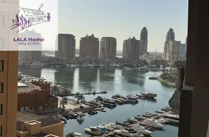 Apartment - 1 Bedroom - 2 Bathrooms for rent in East Porto Drive - Porto Arabia - The Pearl Island - Doha