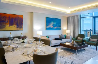 Apartment - 2 Bedrooms - 3 Bathrooms for rent in Abraj Bay - Abraj Quartiers - The Pearl Island - Doha