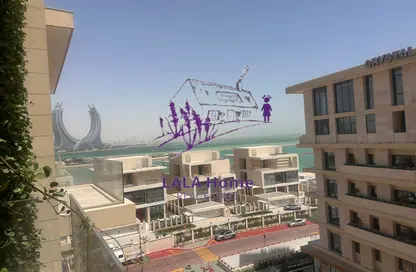 شقة - غرفة نوم - 2 حمامات للايجار في جزيرة جيوان - جزيرة اللؤلؤة - الدوحة