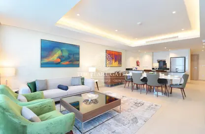 شقة - 2 غرف نوم - 3 حمامات للايجار في ابراج باي - منطقة الأبراج - جزيرة اللؤلؤة - الدوحة