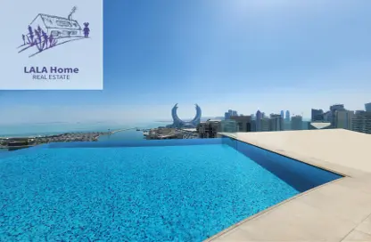 Apartment - 2 Bedrooms - 4 Bathrooms for rent in Lusail Residence - Marina District - Lusail
