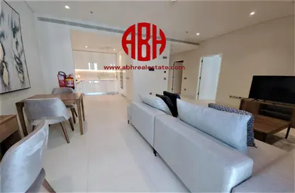 Living / Dining Room image for: Apartment - 1 Bedroom - 2 Bathrooms for rent in Msheireb Galleria - Msheireb Downtown Doha - Doha, Image 1