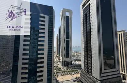 شقة - 2 غرف نوم - 4 حمامات للايجار في برج وست باي - الخليج الجنوبي - الخليج الغربي - الدوحة