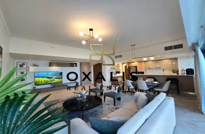 Apartment - 2 Bedrooms - 4 Bathrooms for rent in Marina Tower 02 - Marina District - Lusail
