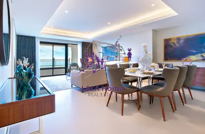 Apartment - 2 Bedrooms - 4 Bathrooms for rent in Abraj Bay - Abraj Quartiers - The Pearl Island - Doha