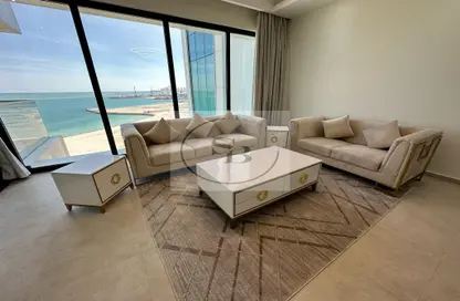 Living Room image for: Apartment - 1 Bedroom - 1 Bathroom for rent in Lusail City - Lusail, Image 1