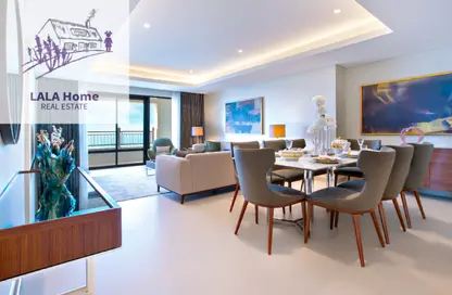 Apartment - 2 Bedrooms - 4 Bathrooms for rent in Abraj Bay - Abraj Quartiers - The Pearl Island - Doha