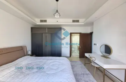 Room / Bedroom image for: Apartment - 2 Bedrooms - 2 Bathrooms for rent in Downtown - Qatar Entertainment City - Lusail, Image 1